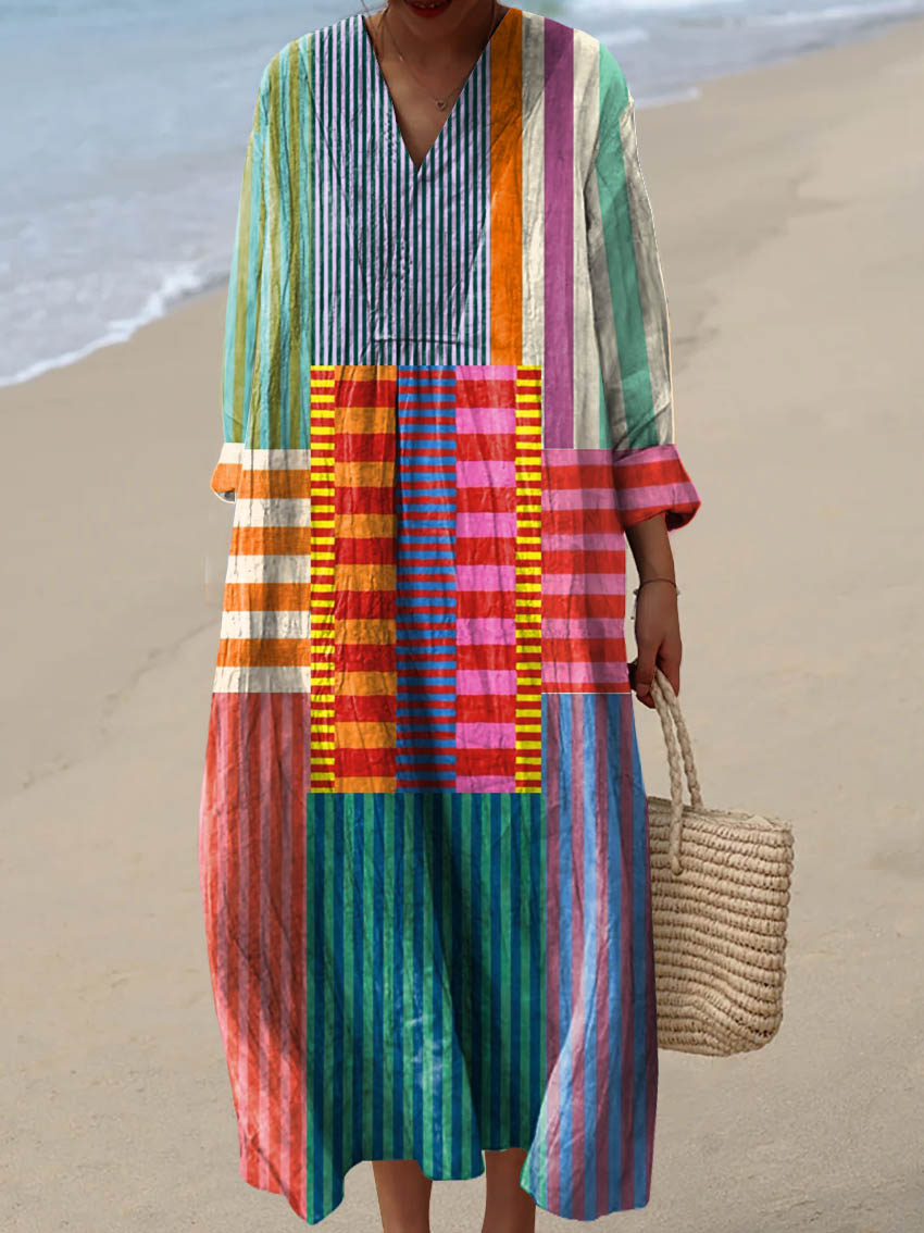 Robe Inspirée par l'Art – Beauté Naturelle qui Captive