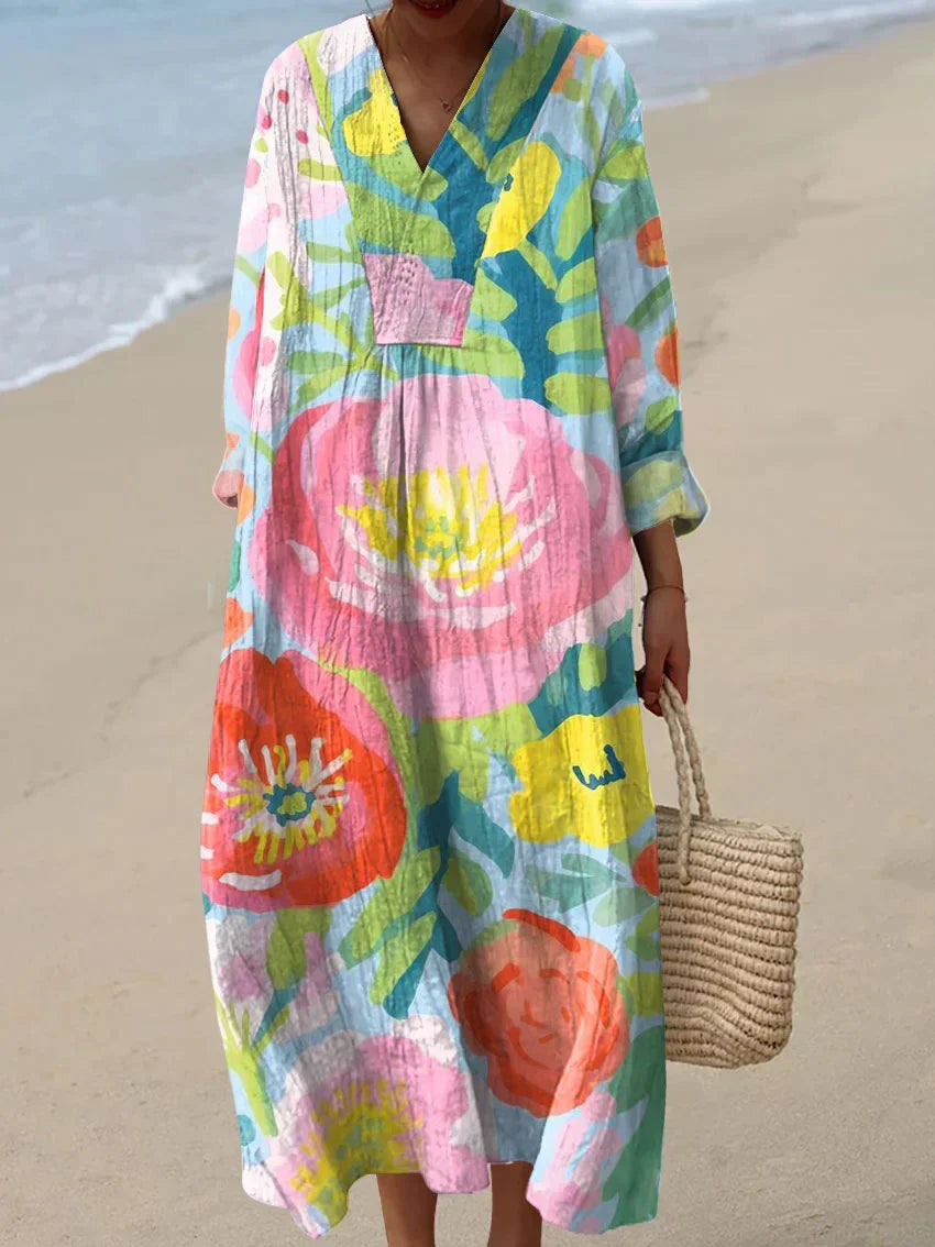 Robe Inspirée par l'Art – Beauté Naturelle qui Captive