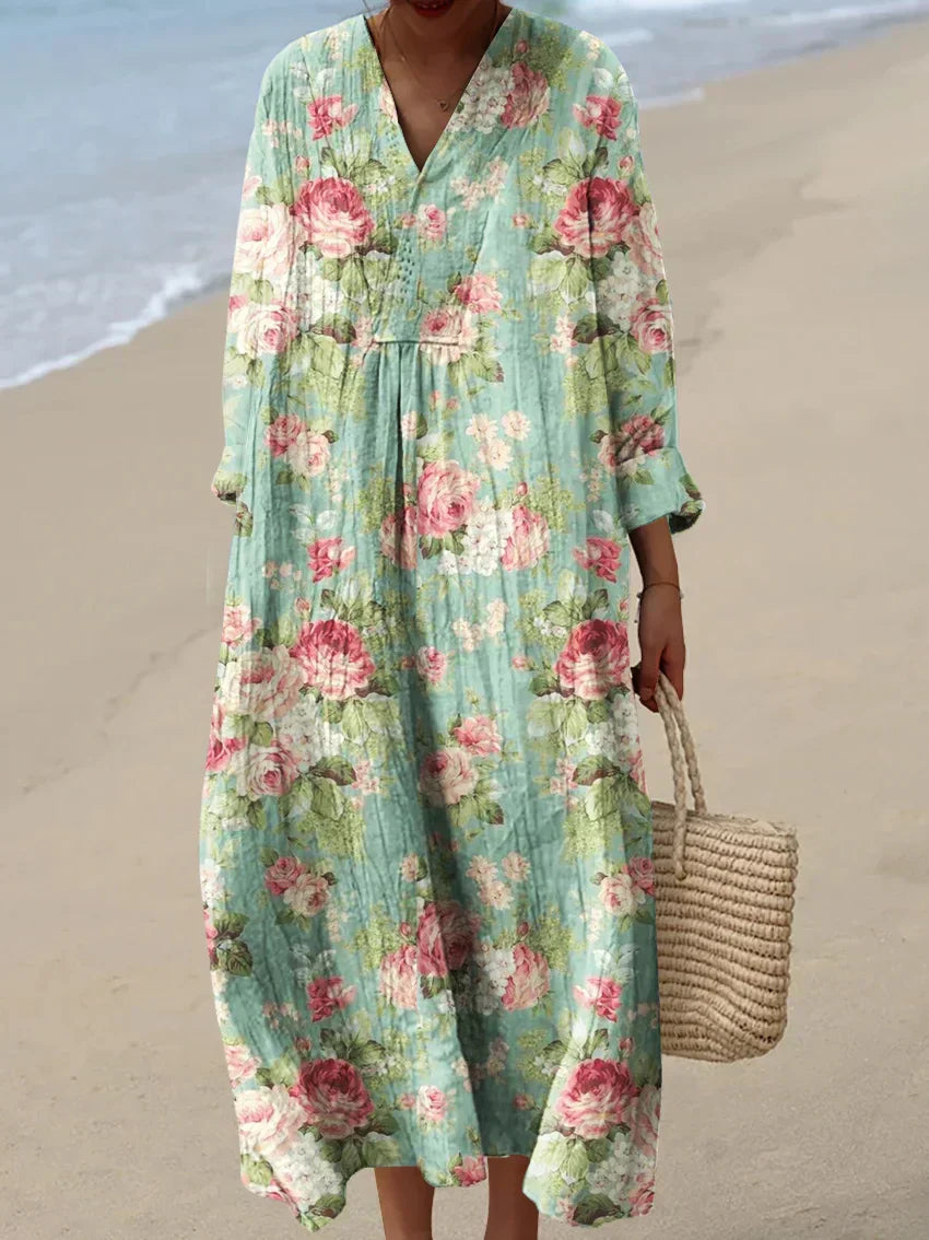 Robe Inspirée par l'Art – Beauté Naturelle qui Captive