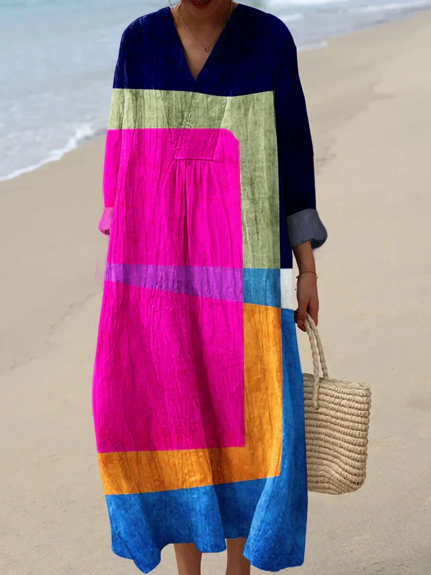 Robe Inspirée par l'Art – Beauté Naturelle qui Captive