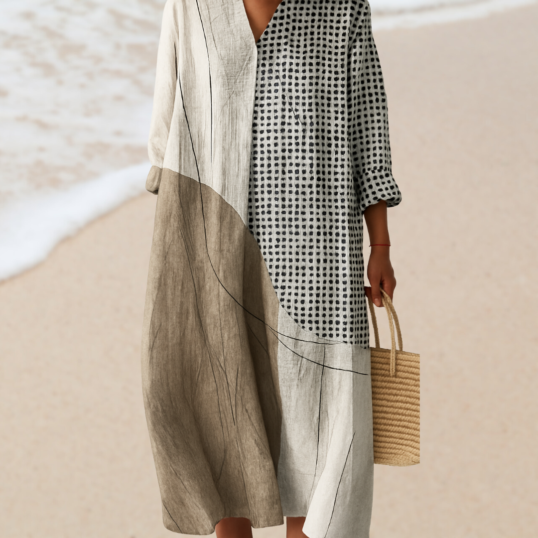 Robe Inspirée par l'Art – Beauté Naturelle qui Captive