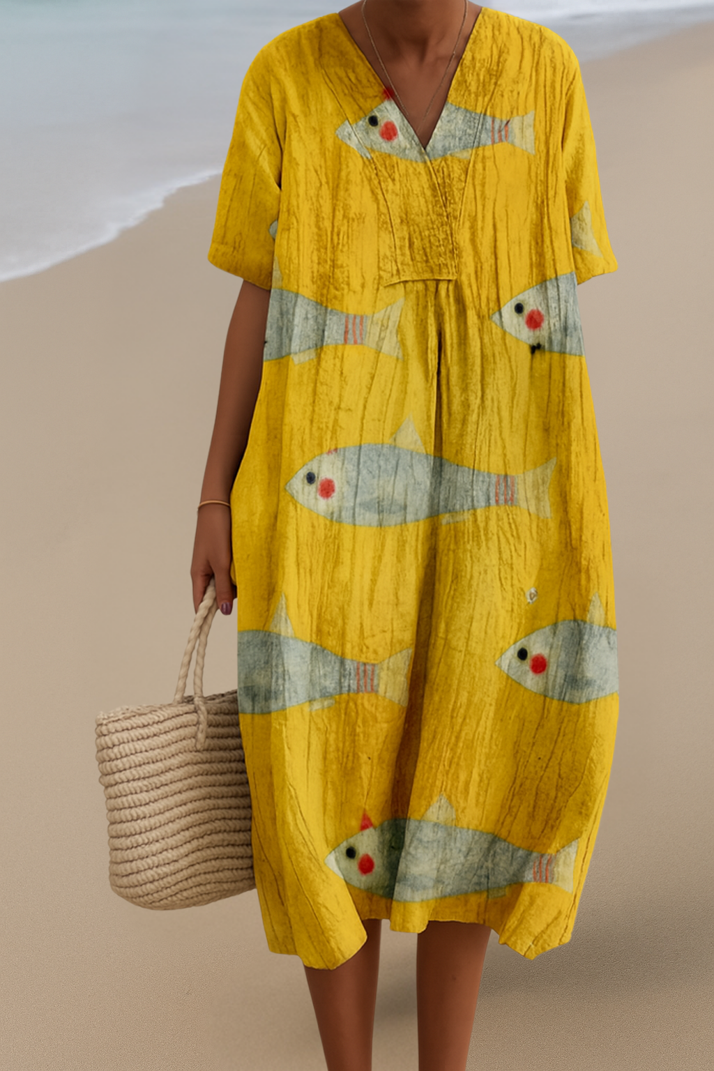 Robe Inspirée par l'Art – Beauté Naturelle qui Captive