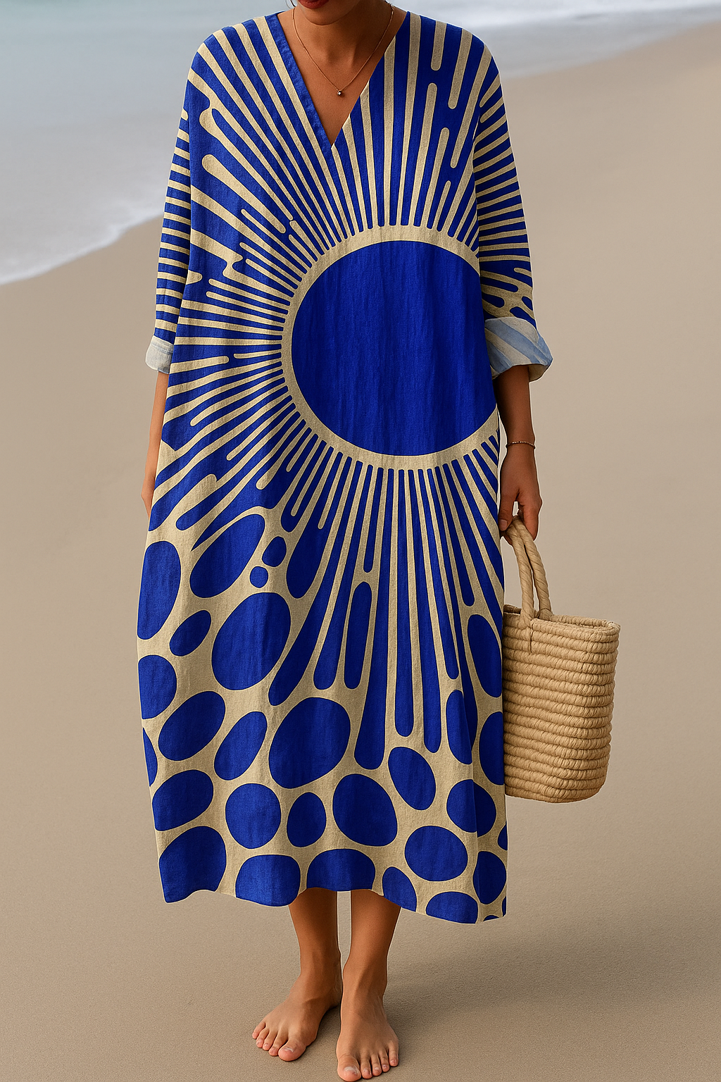 Robe Inspirée par l'Art – Beauté Naturelle qui Captive