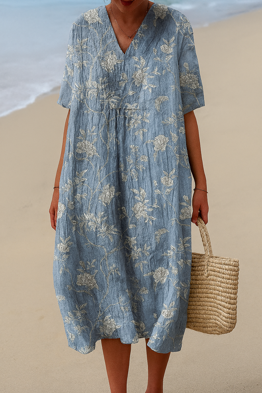 Robe Inspirée par l'Art – Beauté Naturelle qui Captive