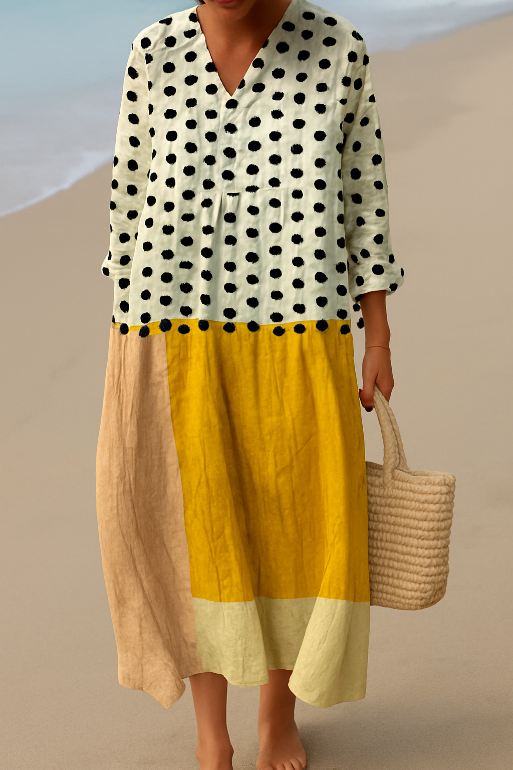Robe Inspirée par l'Art – Beauté Naturelle qui Captive