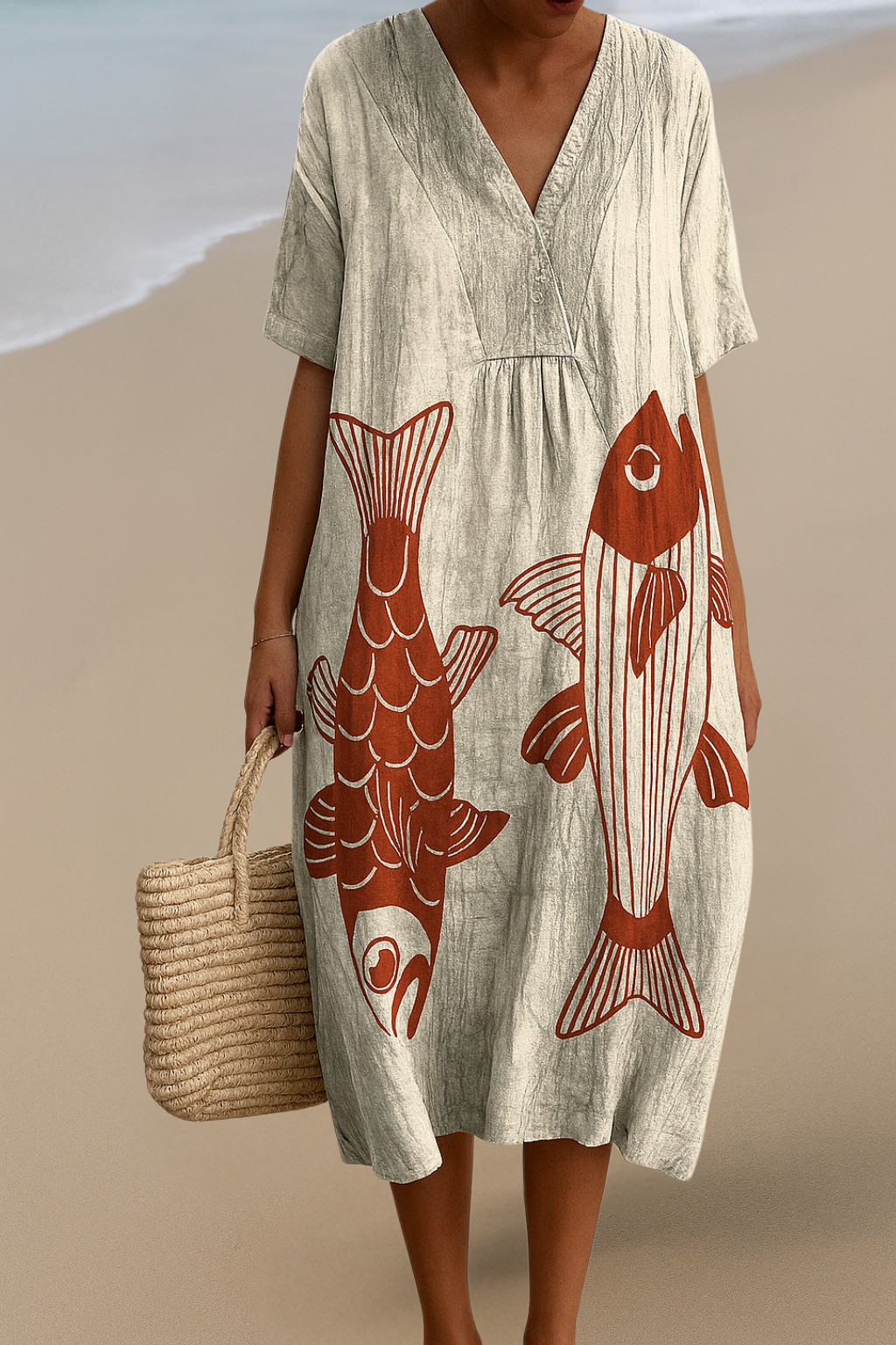 Robe Inspirée par l'Art – Beauté Naturelle qui Attire le Regard