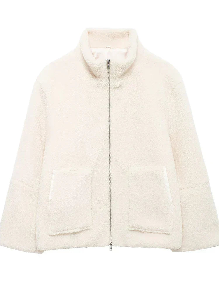 Trenorra™ | Collar Zip-up Coat