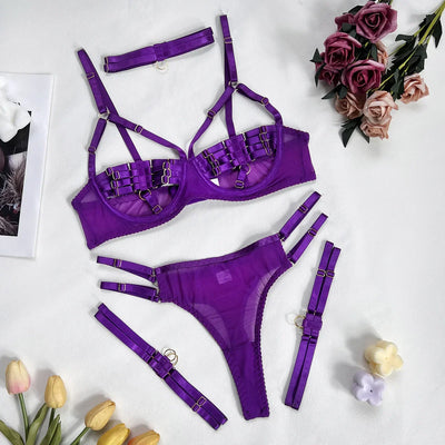 Amanda | Completo intimo 4 pezzi