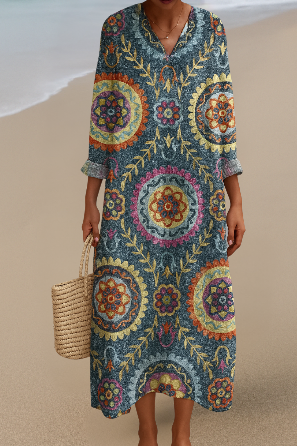 Robe Maxi Mandala – Brillez de Joie dans l'Élégance Bohème