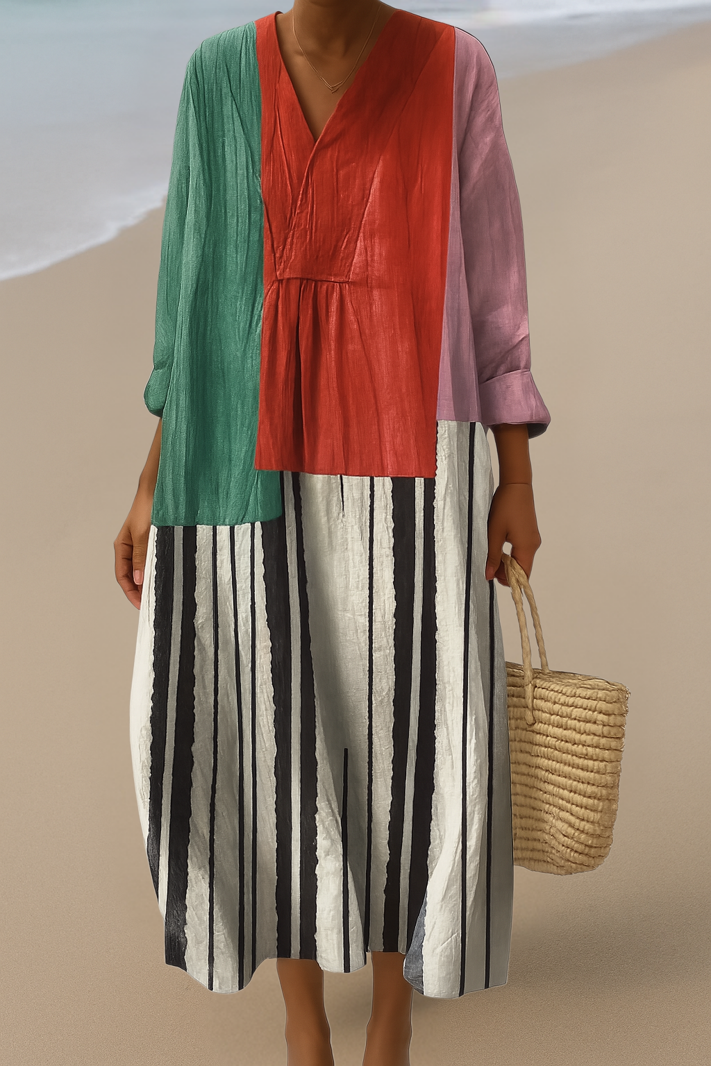 Robe Maxi Artistique – Expression de Vous-même dans un Style Effortless
