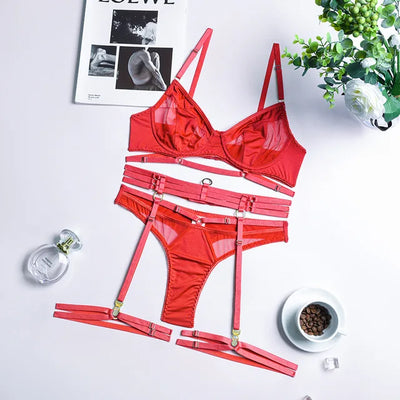 Adriana | Set di lingerie francese da 3 pezzi
