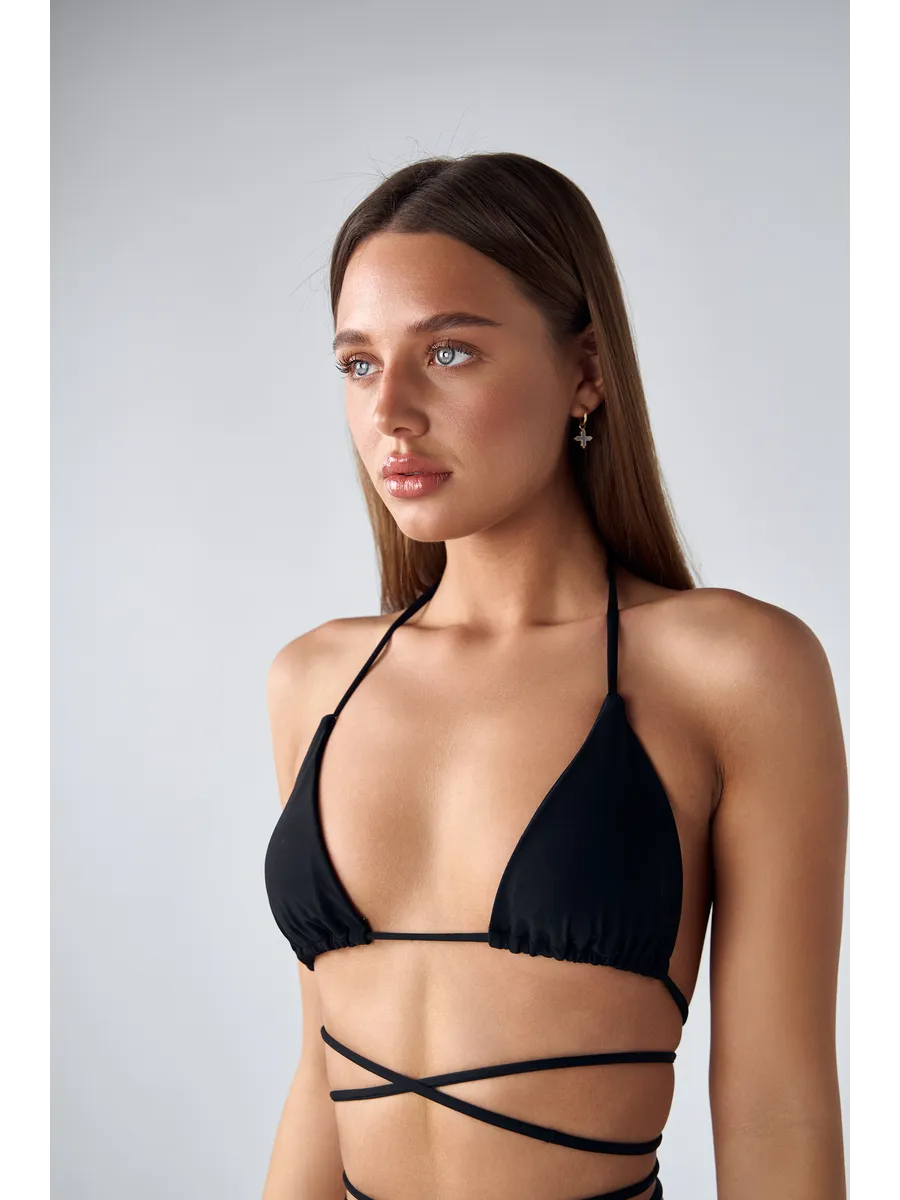 Azzurra | Costume da bagno con spalline triangolari