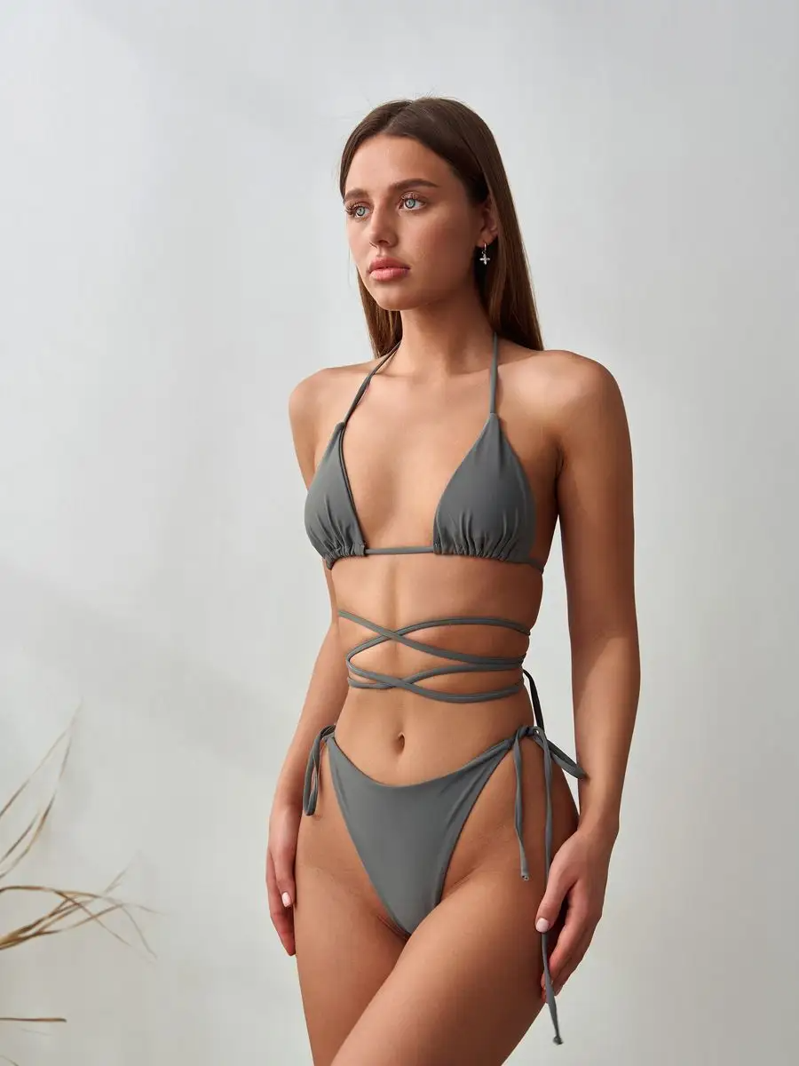 Azzurra | Costume da bagno con spalline triangolari