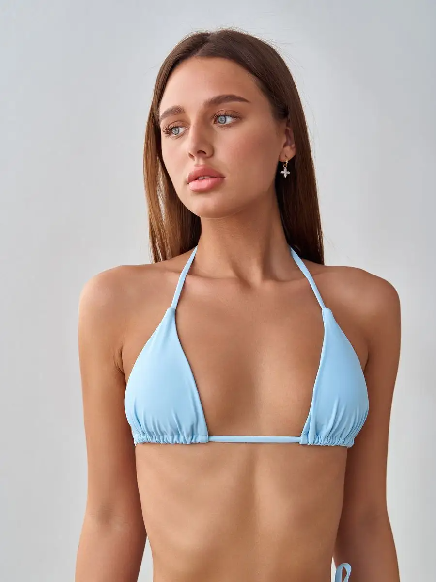 Azzurra | Costume da bagno con spalline triangolari