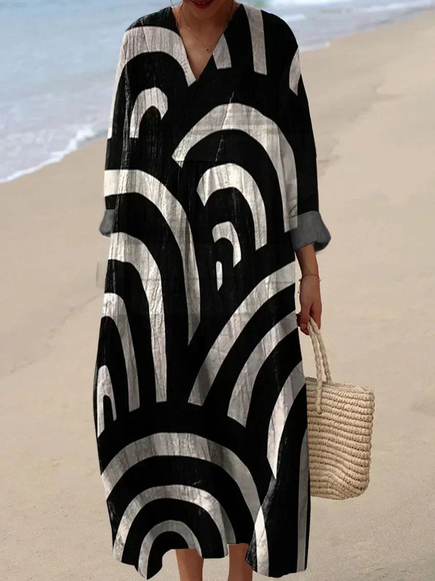 Robe Inspirée par l'Art – Beauté Naturelle qui Captive